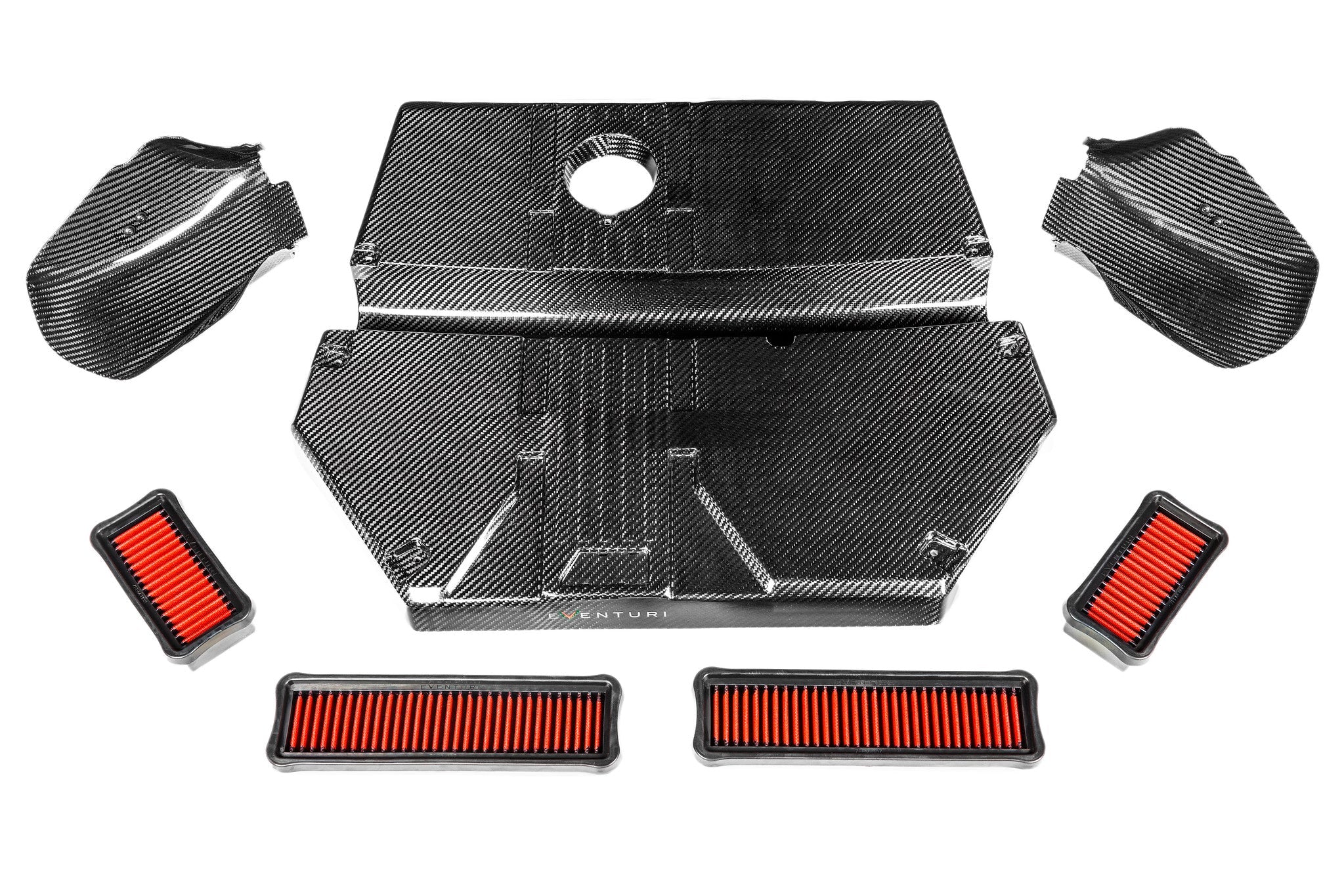 Eventuri BMW F97/F98 LCI Carbon Air Box Lid w/ Replacement Filters and Carbon Scoops