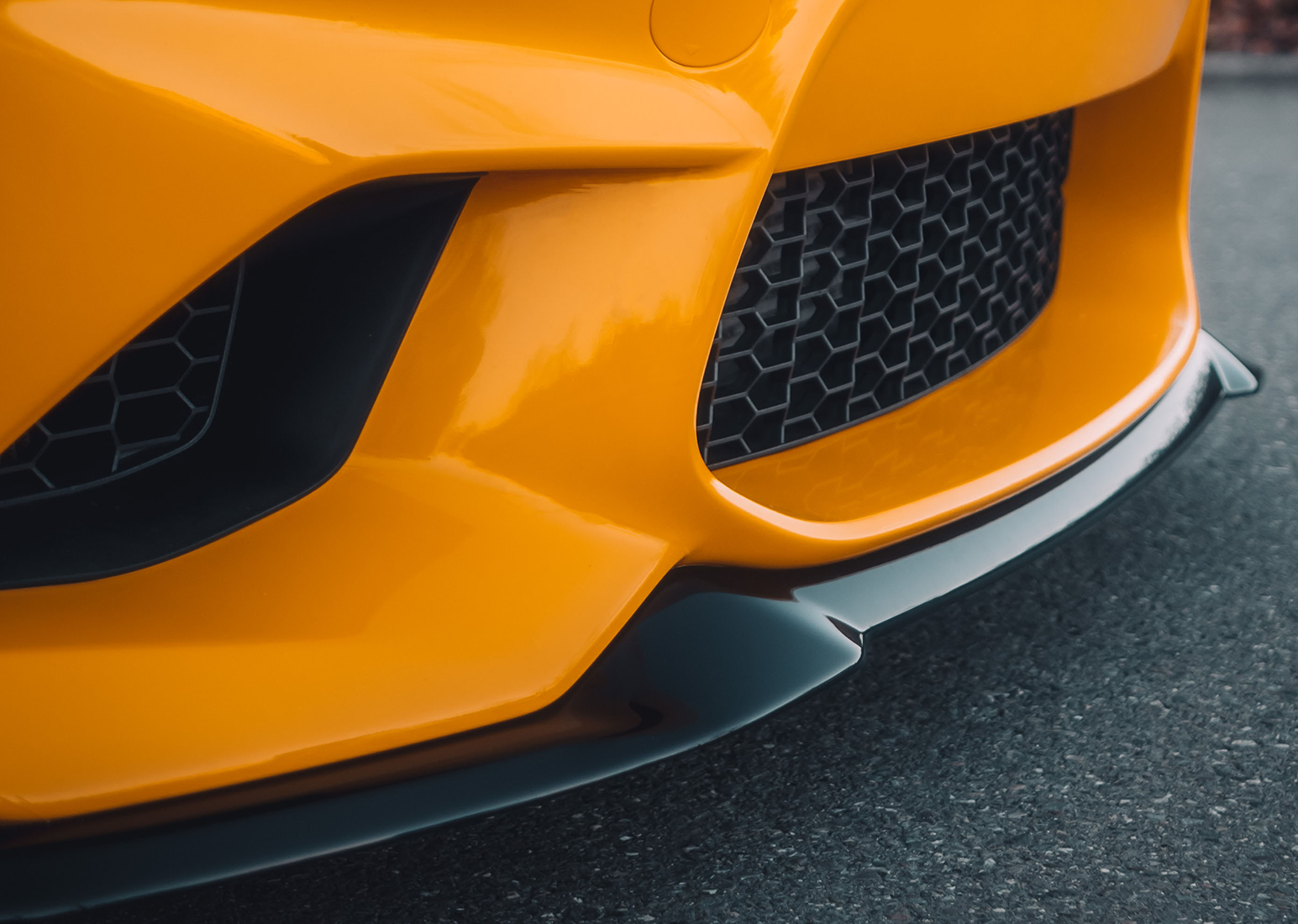 Zaero Design EVO-S Gloss Black Front Splitter - BMW F87 M2