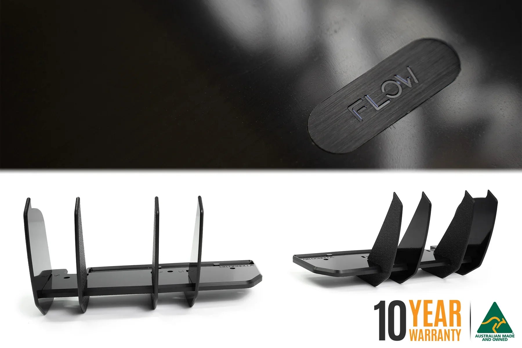 Flow Designs Full Lip Splitter Set Textured Black - Toyota GR Corolla