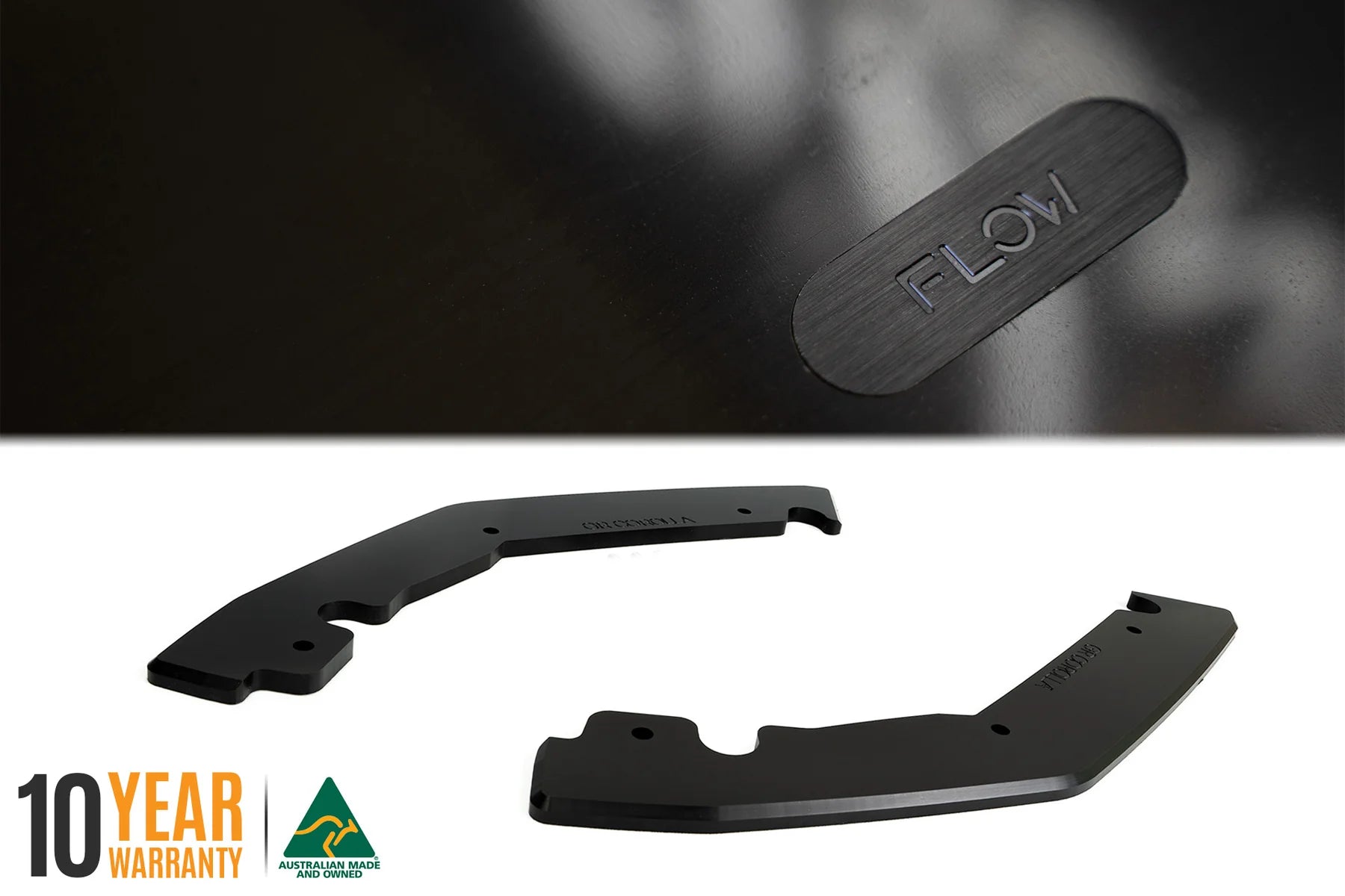 Flow Designs Full Lip Splitter Set Gloss Black - Toyota GR Corolla