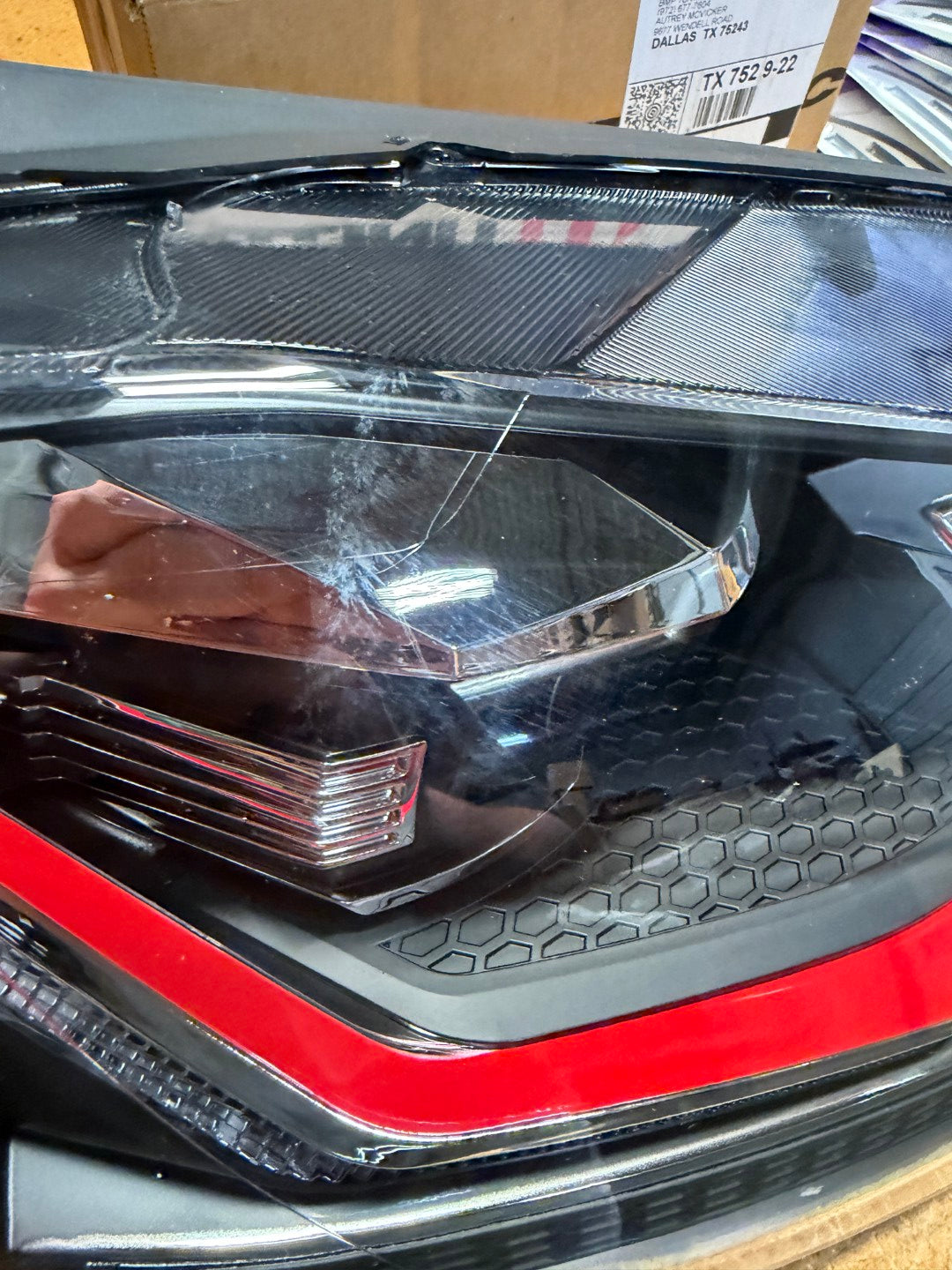 Illuminator Lighting Dynamic LED Headlights MK7 MK7.5 - MK7 (Pre-Facelift) / Red Stripe (GTI Style) (#65) - Scratch & Dent Parts