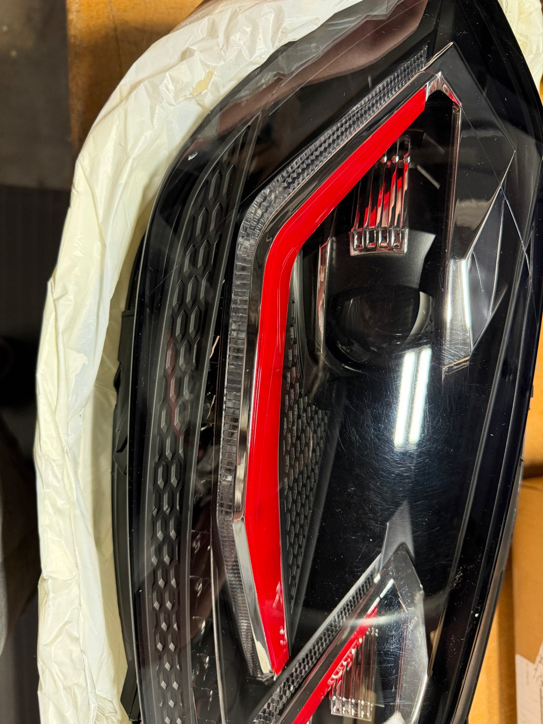 Illuminator Lighting Dynamic LED Headlights MK7 MK7.5 - MK7.5 (Post-Facelift) / Red Stripe (GTI Style) (#66) - Scratch & Dent Parts