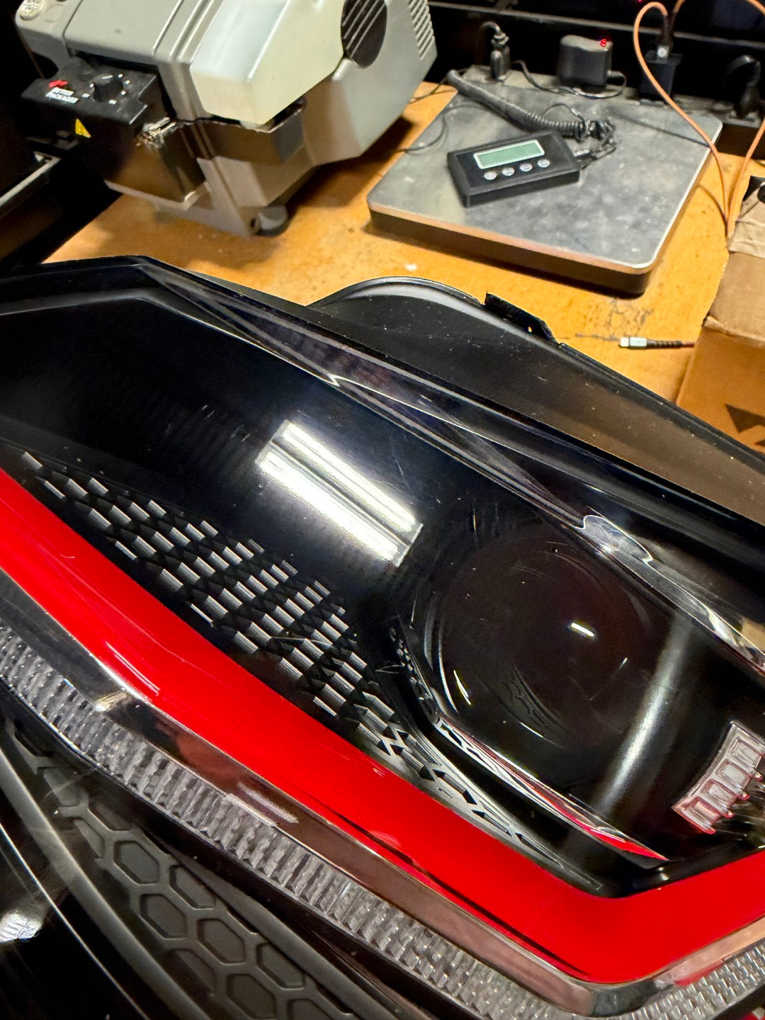 Illuminator Lighting Dynamic LED Headlights MK7 MK7.5 - MK7.5 (Post-Facelift) / Red Stripe (GTI Style) (#67) - Scratch & Dent Parts