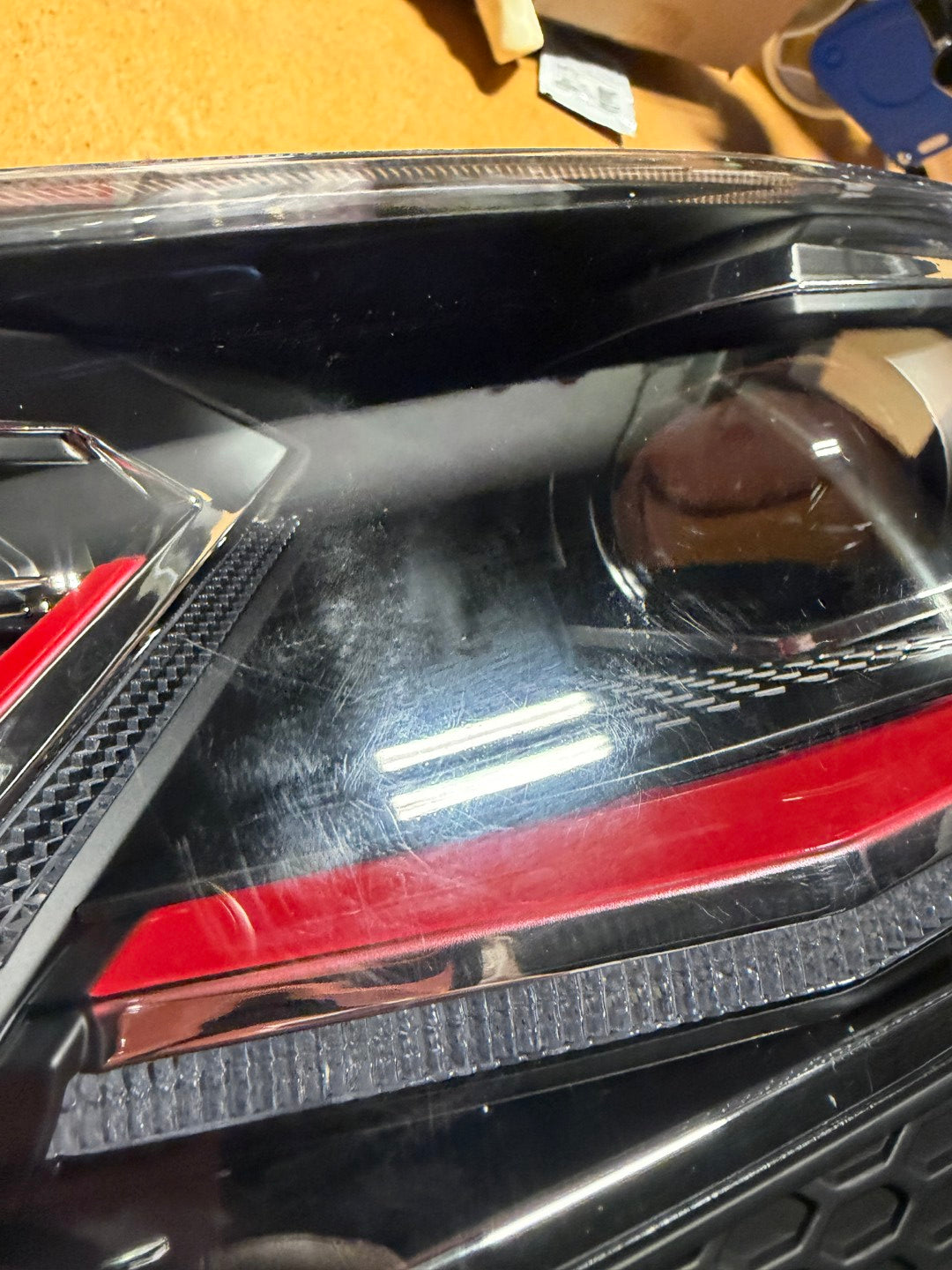 Illuminator Lighting Dynamic LED Headlights - MK7 (Pre-Facelift) / Red Stripe (GTI Style) (#72) - Scratch & Dent Parts