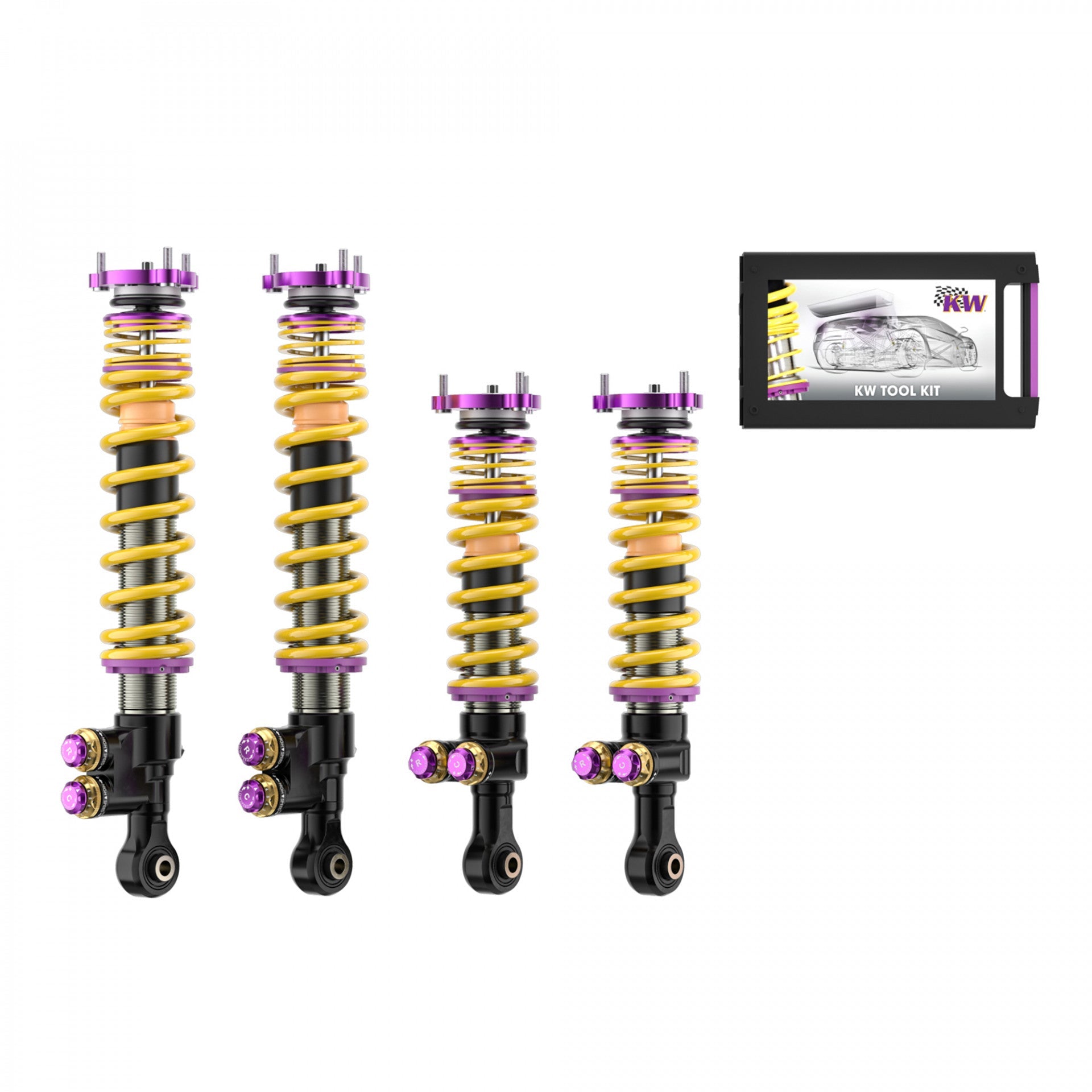 KW V5 Clubsport Coilover Bundle -  Porsche 992 GT3 WITHOUT OE Nose Lift