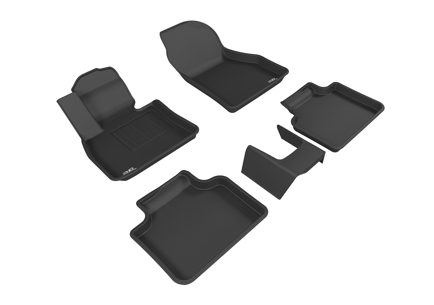 3D MAXpider 2016-2020 BMW X1/X2 F48/F39 Kagu 1st & 2nd Row Floormats - Black