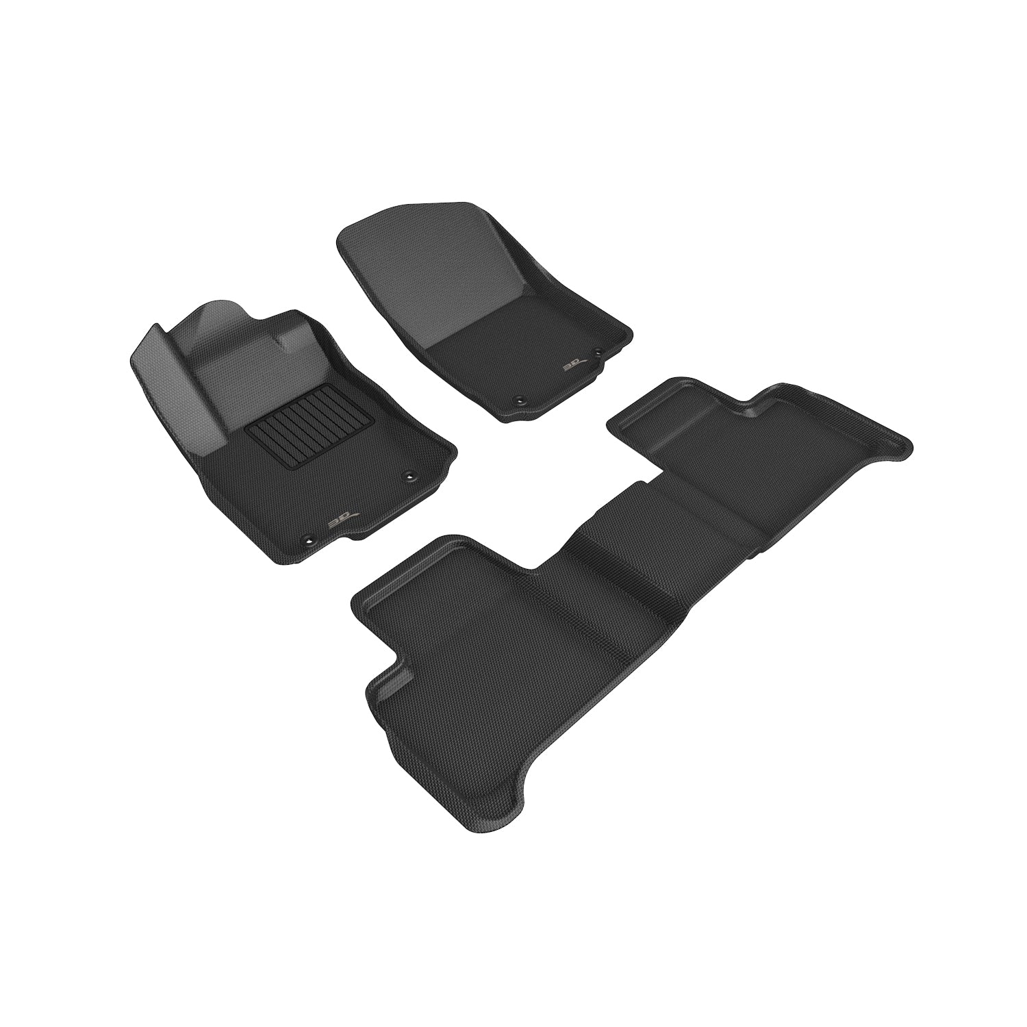 3D MAXpider 2013-2018 Mercedes-Benz GLS-Class/GL-Class Kagu 1st & 2nd & 3rd Row Floormats - Black