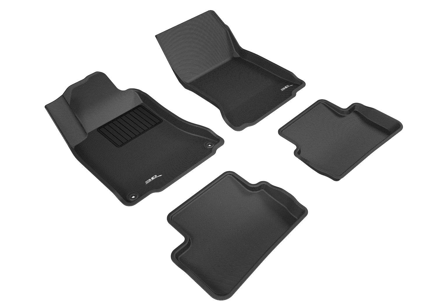 3D MAXpider 2015-2019 Mercedes-Benz CLA-Class/GLA-Class Kagu 1st & 2nd Row Floormats - Black