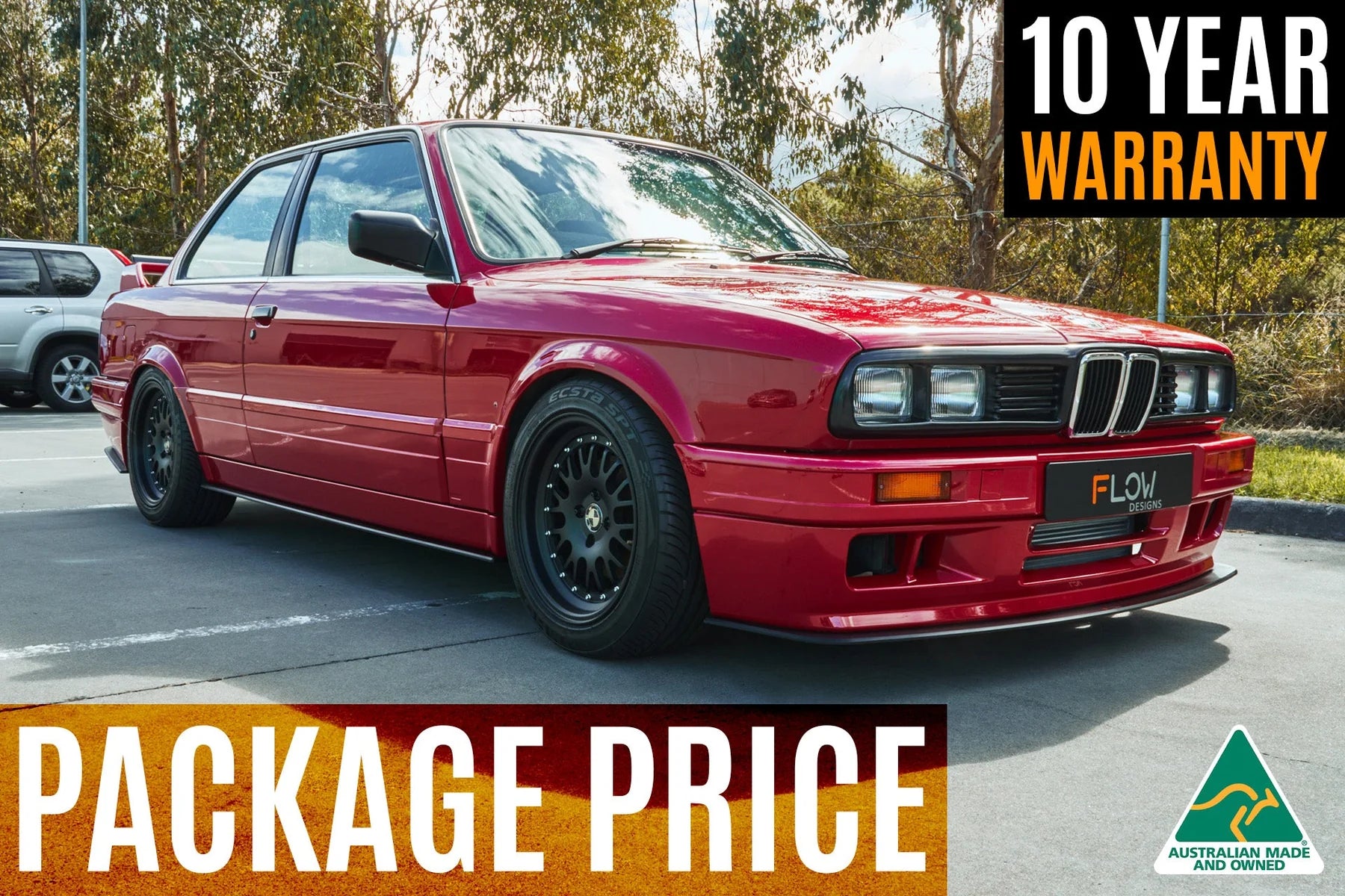 Flow Designs Full Splitter Set - E30 M-Tech 2