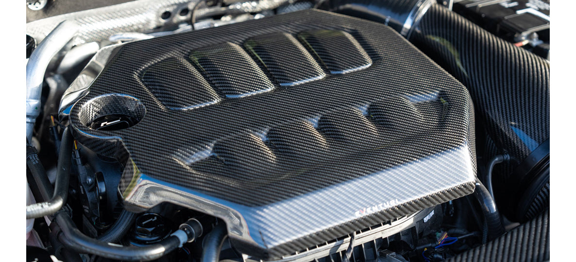 Eventuri Carbon Fiber Engine Cover - VW MK8 GTI/Golf R