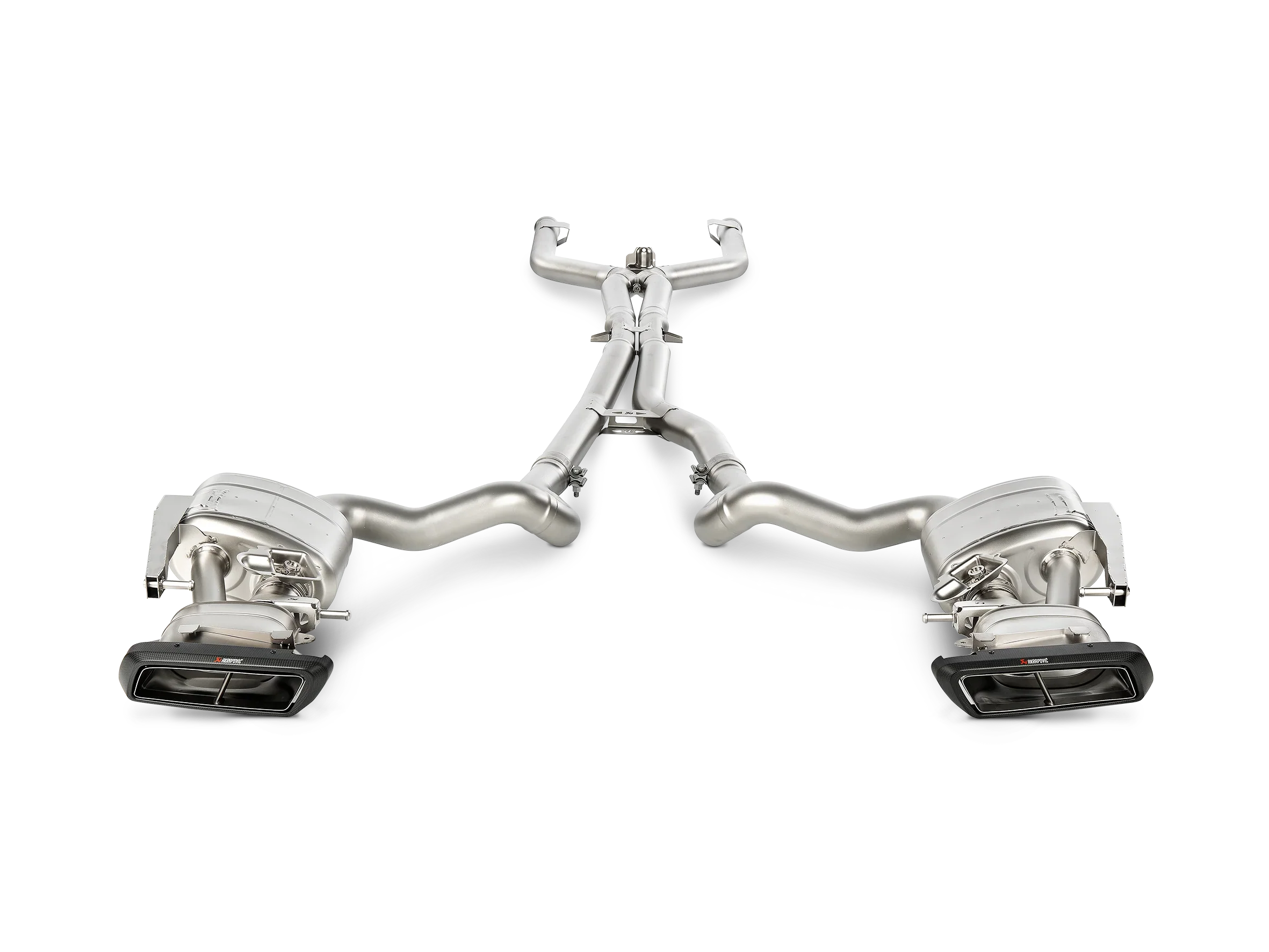 Akrapovic 15-17 AMG C63 Estate Evolution Line Cat Back (Titanium) w/ Carbon Tips and Link Pipe