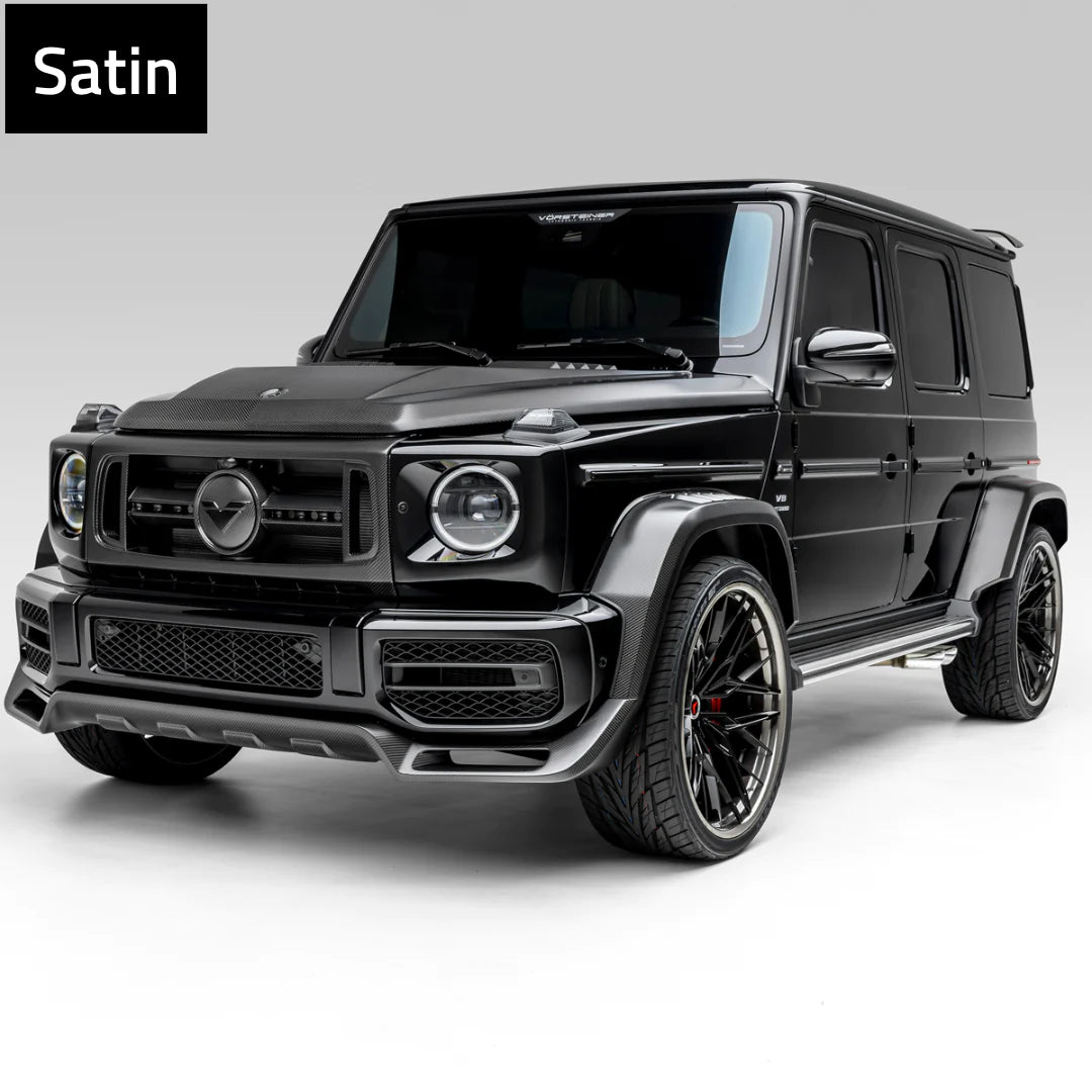 Vorsteiner - Mercedes Benz G63 AMG Program - Front Grille With Separate Center V Part Piece Carbon Fiber