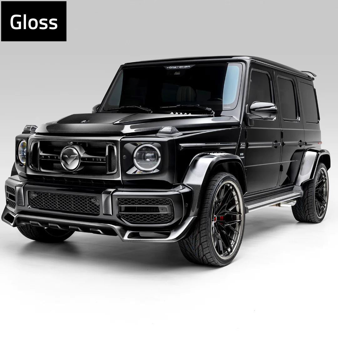 Vorsteiner - Mercedes Benz G63 AMG Program - Front Grille With Separate Center V Part Piece Carbon Fiber