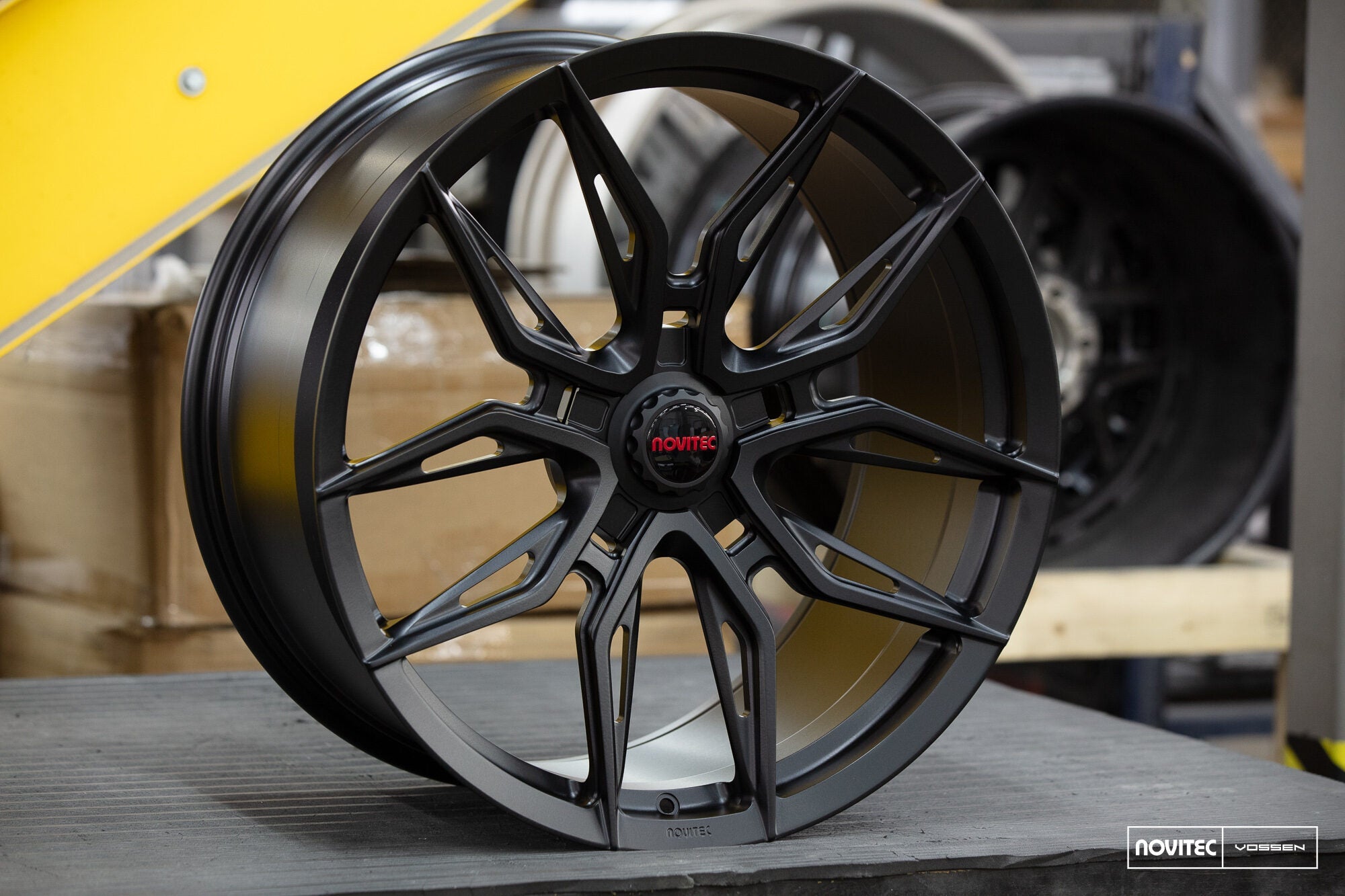 Vossen x Novitec NF11 22x12.5in - 5x114.3 BP - ET41 - Satin Black Ferrari SP1/2 Rear Wheel