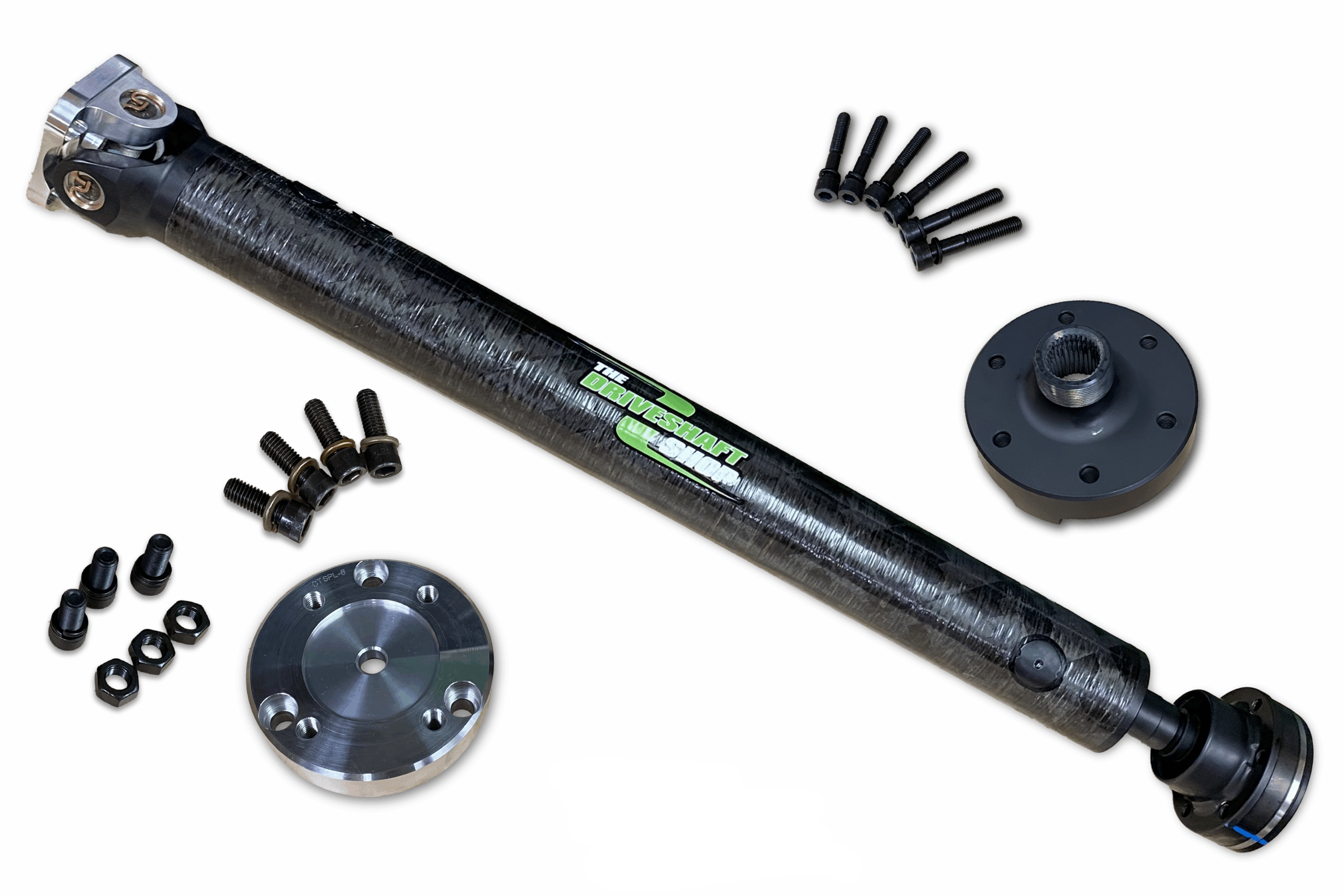 Driveshaft Shop DSS 86-92 BMW E30 5-Speed 2.75in Carbon Fiber Driveshaft w/ Front CV BMWSH3-CV-C