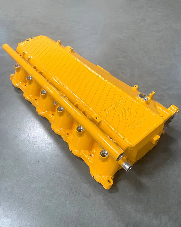 CSF 2014+ BMW M3/M4 (F8X) Top Mount Charge-Air-Cooler - Nitro Yellow