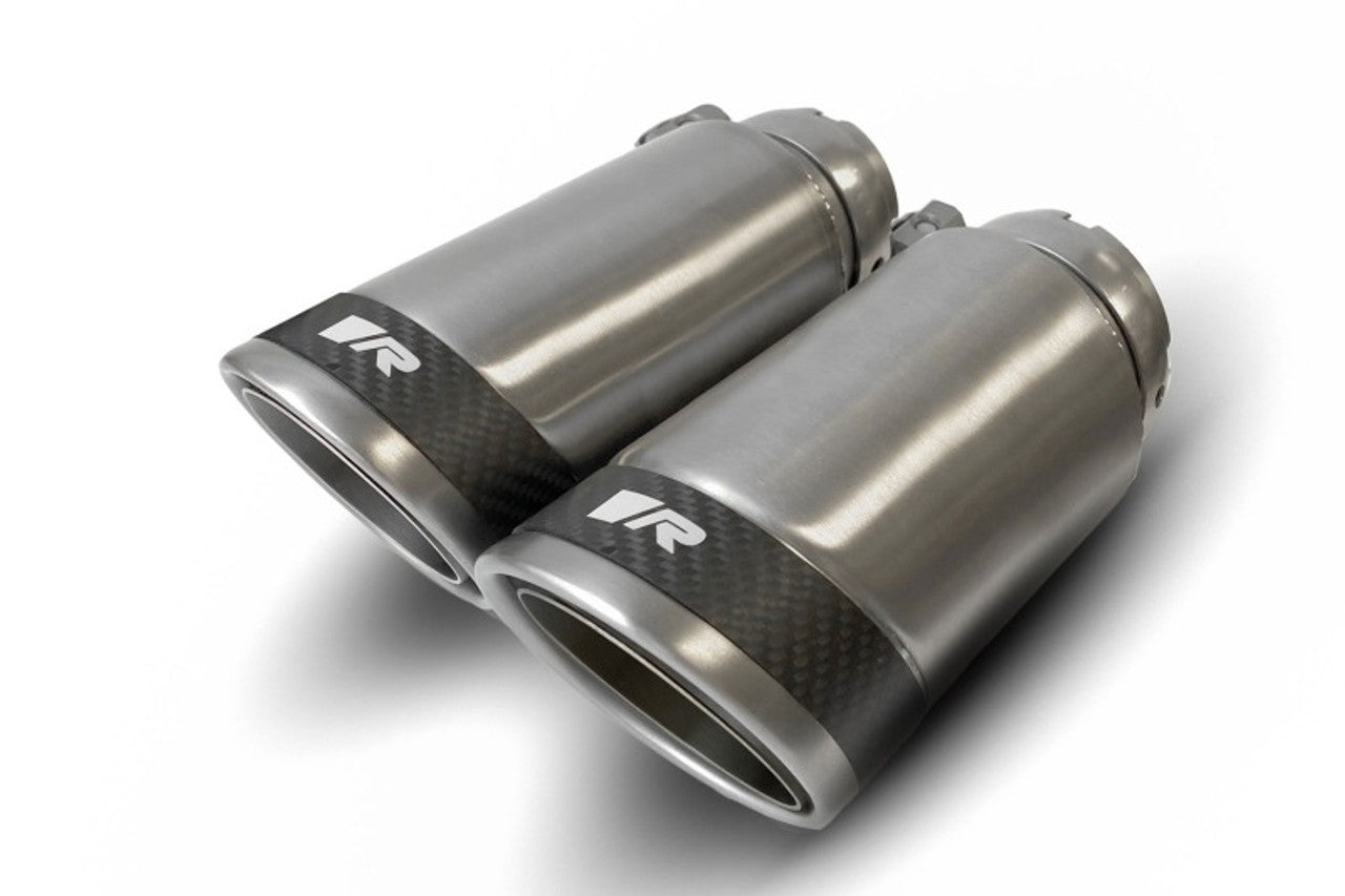 Remus 2013 Volkswagen GTI Mk VII Axle Back Exhaust w/Rear Diffusor/Polished Tail Pipe Set - ANGLED ROLLED