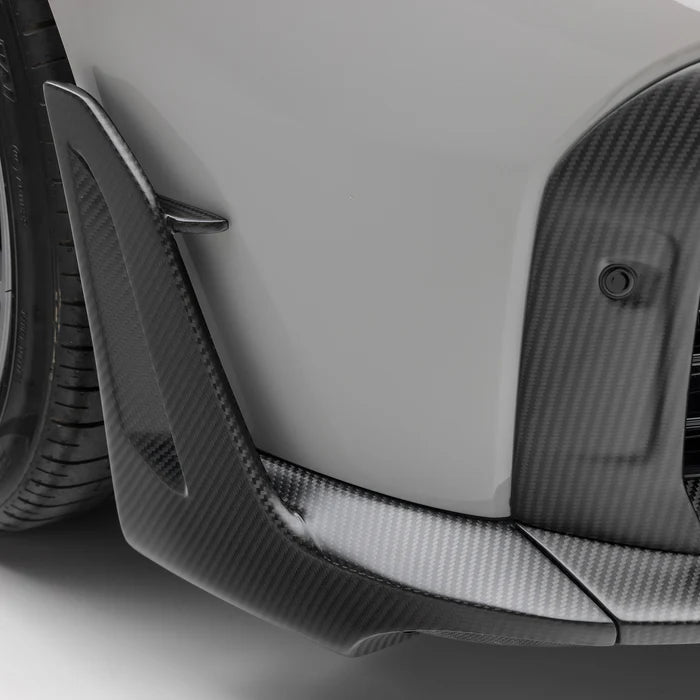 Vorsteiner Aero Program Carbon Fiber Front Spoiler Winglets (Replacement for POV4020 Side Fins) - Porsche 992.1 Turbo S
