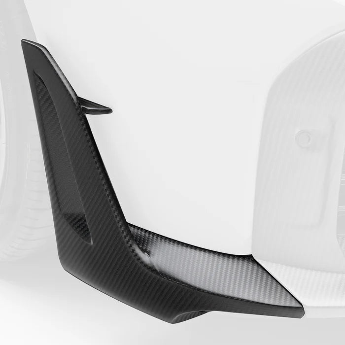 Vorsteiner Aero Program Carbon Fiber Front Spoiler Winglets (Replacement for POV4020 Side Fins) - Porsche 992.1 Turbo S