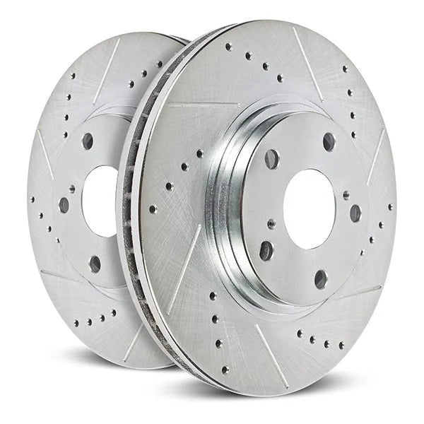 PowerStop Power Stop 17-24 Mini Cooper Countryman Front Drilled & Slotted Rotor - Pair