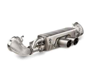 Akrapovic 20-21 Porsche 911 Turbo/Turbo S (992) Slip-On Race Line (Titanium) w/Black Titanium Tips