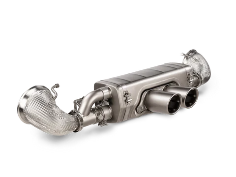 Akrapovic 16-17 Porsche 911 Turbo/Turbo S (991.2) Slip-On Line (Titanium) w/ Tips & Matte Diffuser