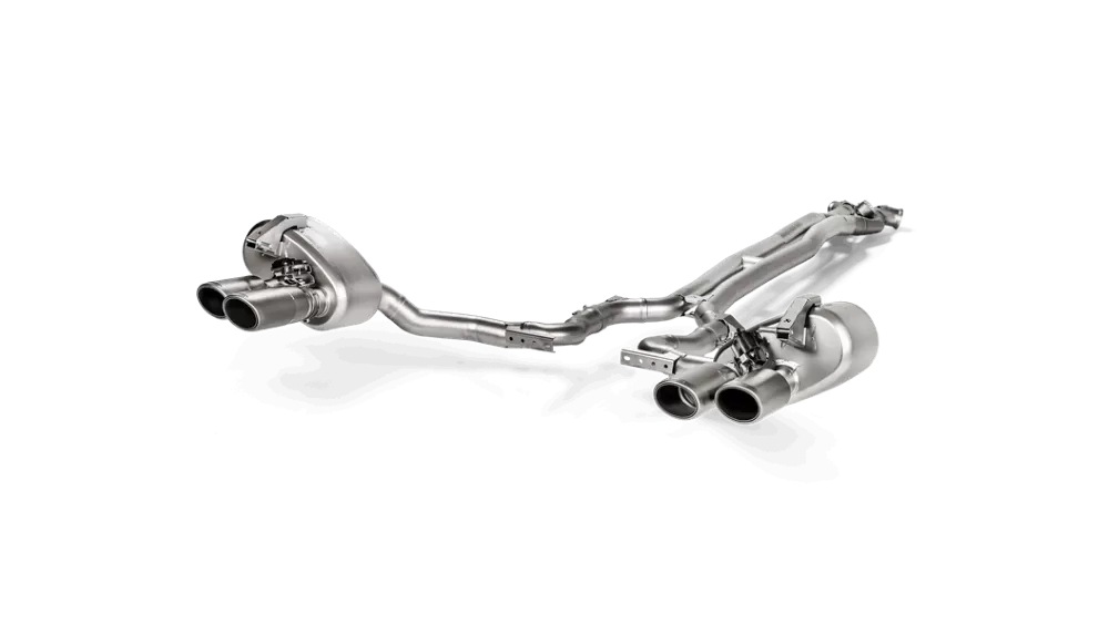 Akrapovic 17-18 Porsche Panamera Turbo Evolution Line Cat Back (Titanium) w/Carbon Tail Pipe Set