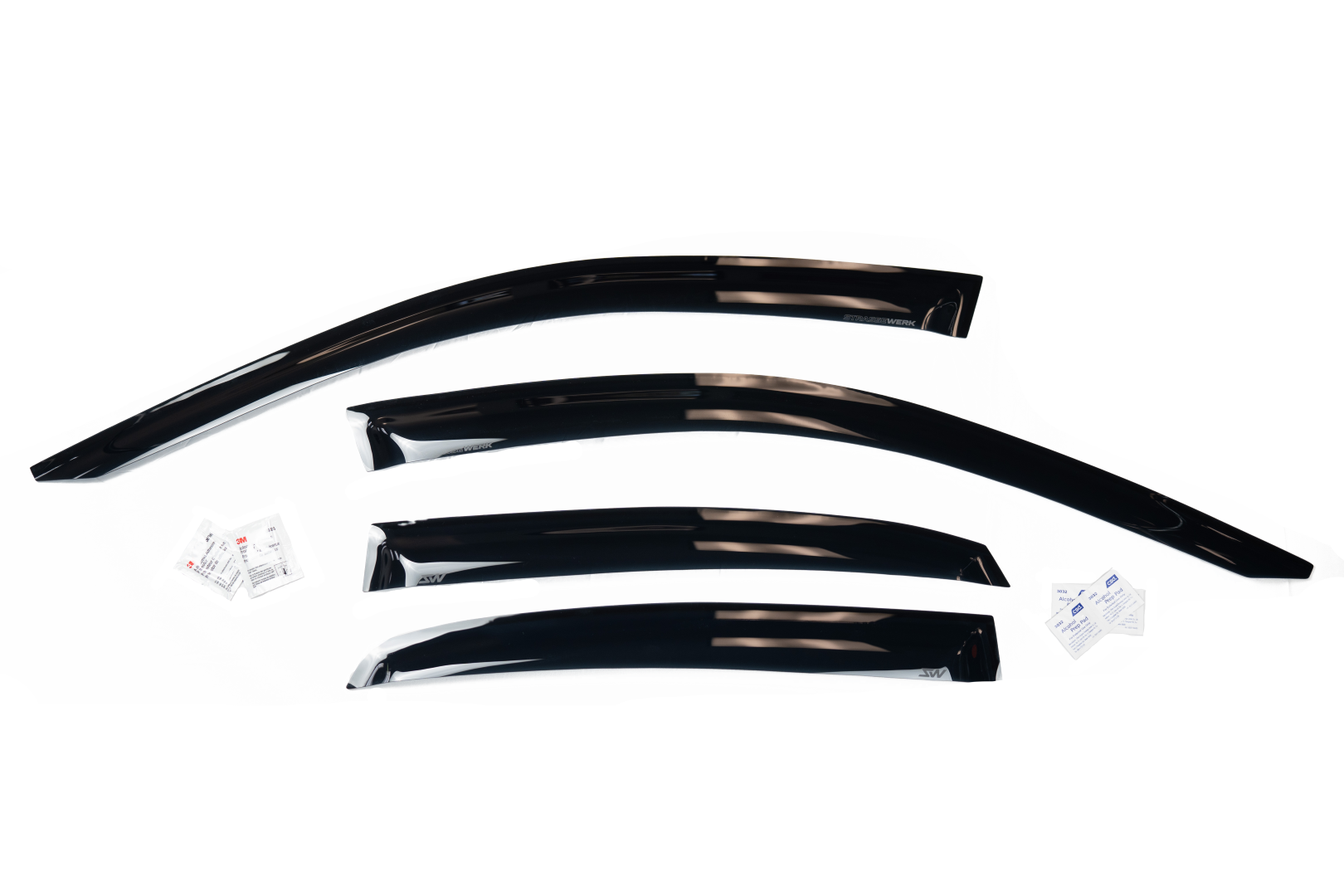 STRASSEWERK Window Visors - Audi 8V/8V.5 A3/S3/RS3 4-Door (2015-2020)