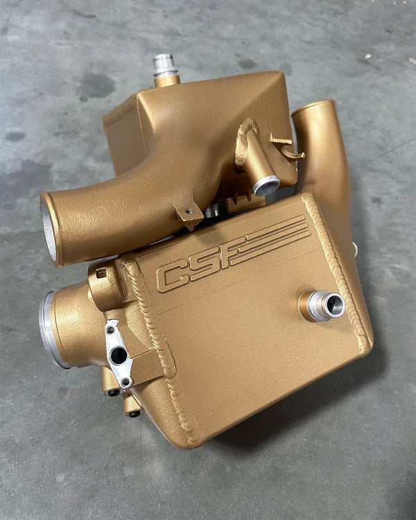 CSF 16-21 BMW M5 (F90) / 17-21 BMW M8 (F91/F92/F93) Twin Charge-Air-Cooler Set - Poly Gold Satin