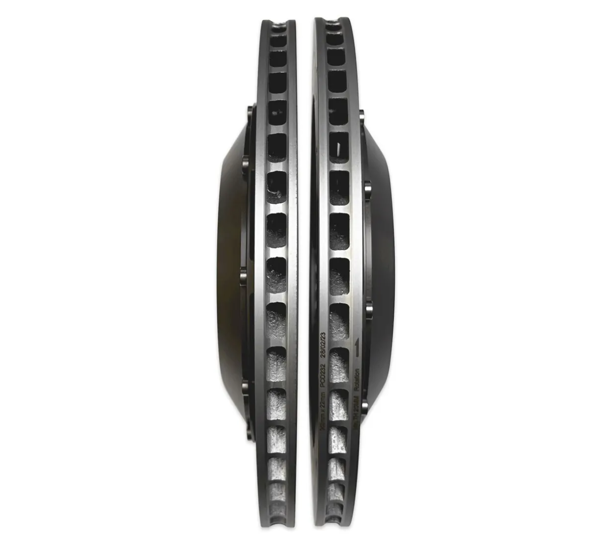 034Motorsport 2-Piece Floating Rear Brake Rotor 355mm Upgrade - MK8/MK8.5 GTI/Golf R and 8Y S3/RS3