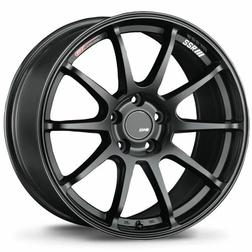 SSR GTV02 18x9.0 5x114.3 45mm Offset Flat Black Wheel 11+ WRX / 08+ STI