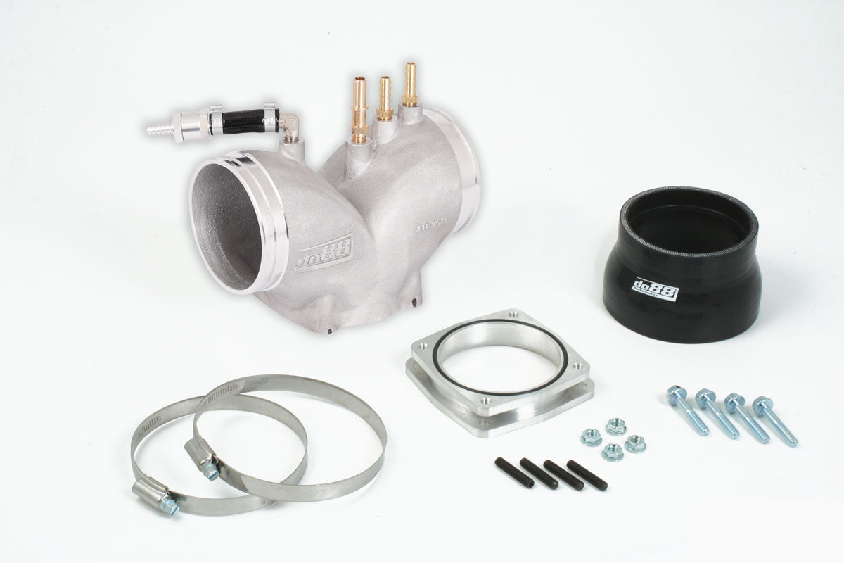 do88 Porsche 997.1 Turbo Plenum, OEM throttle body