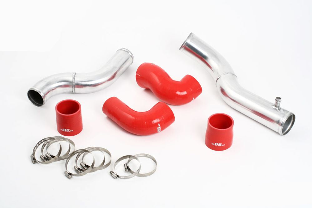 do88 Volvo 7/940 Turbo Top Connection pipe kit ,red hoses ,3'' throttle body
