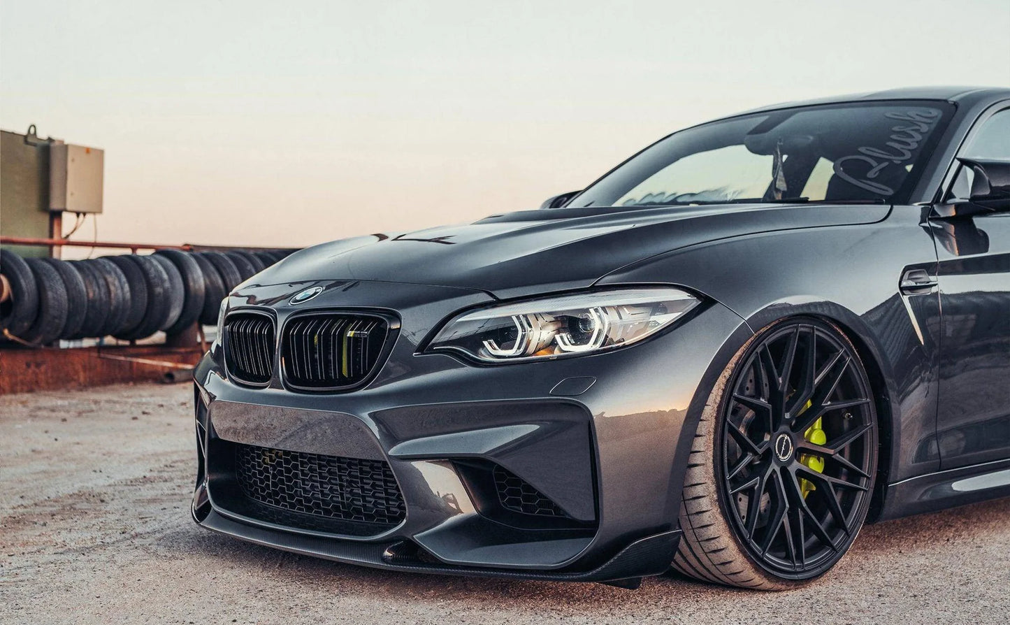TREVORA BMW M2 OG F87 Pre-Preg Carbon Fiber Front Splitter by TREVORA (2015-2018)