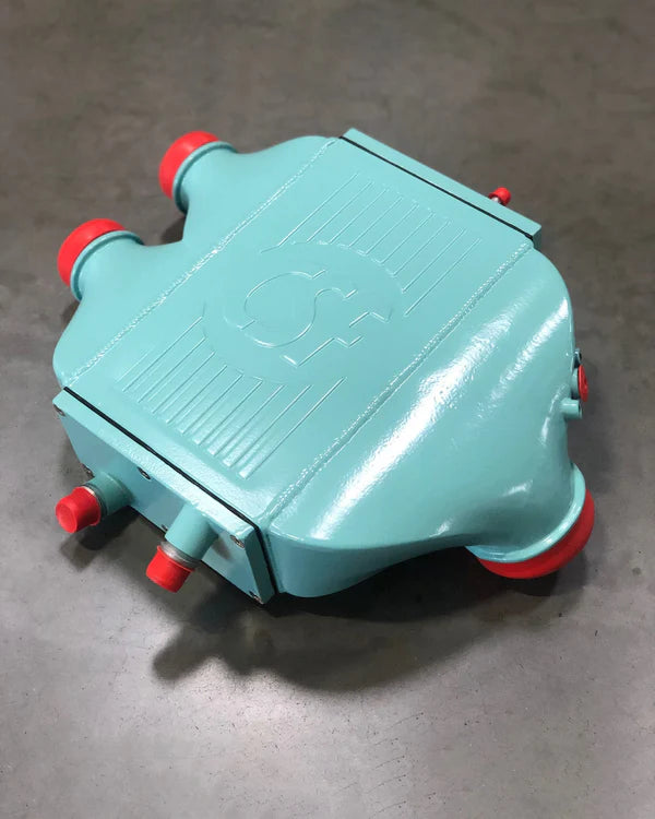 CSF 2014+ BMW M3/M4 (F8X) Top Mount Charge-Air-Cooler - Custom Teal
