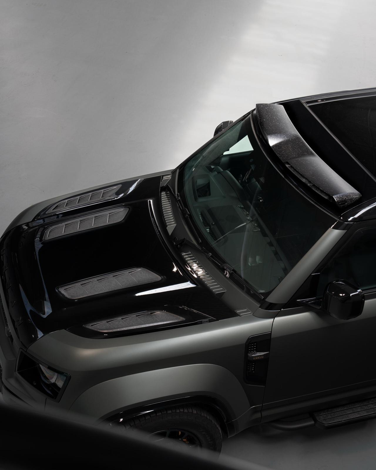 Urban Automotive Defender OCTA Semi-Visual Chopped Forged Carbon Quad Vent Bonnet