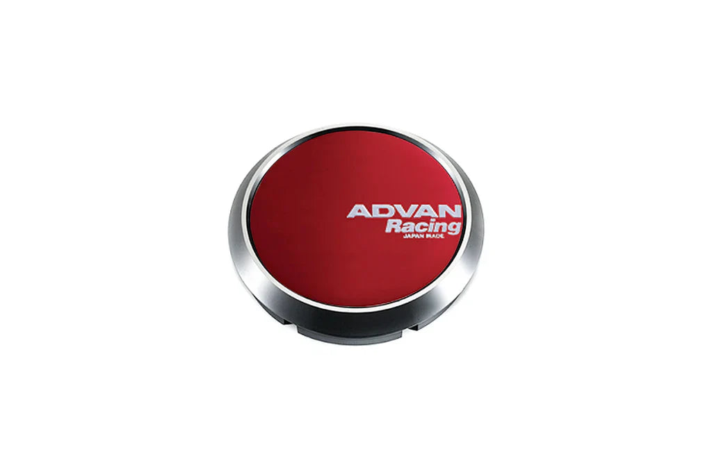 Advan 73mm Flat Center Cap - Candy Red