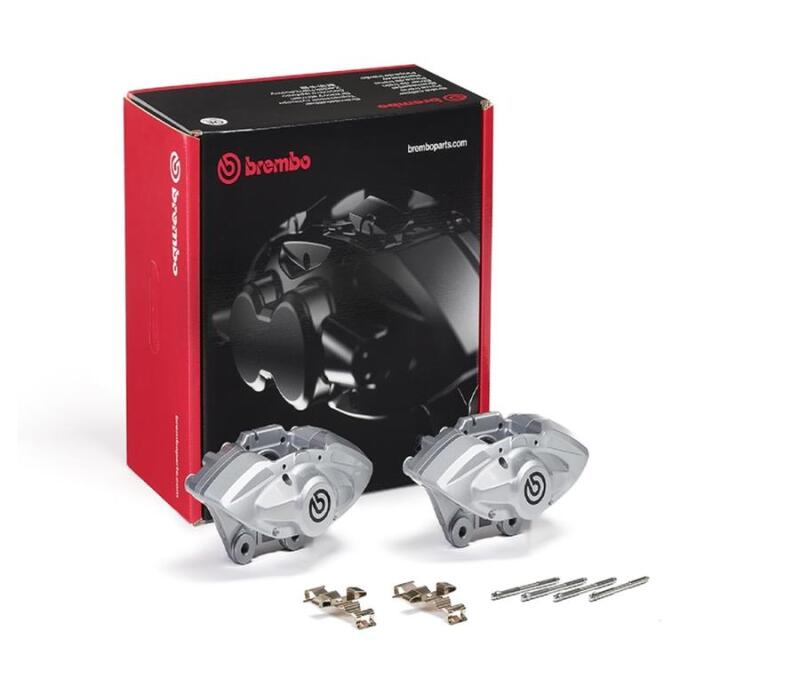Brembo OE Rear Hydraulic X-Style Brake Caliper - Silver for 2013-2018 BMW 320i Base