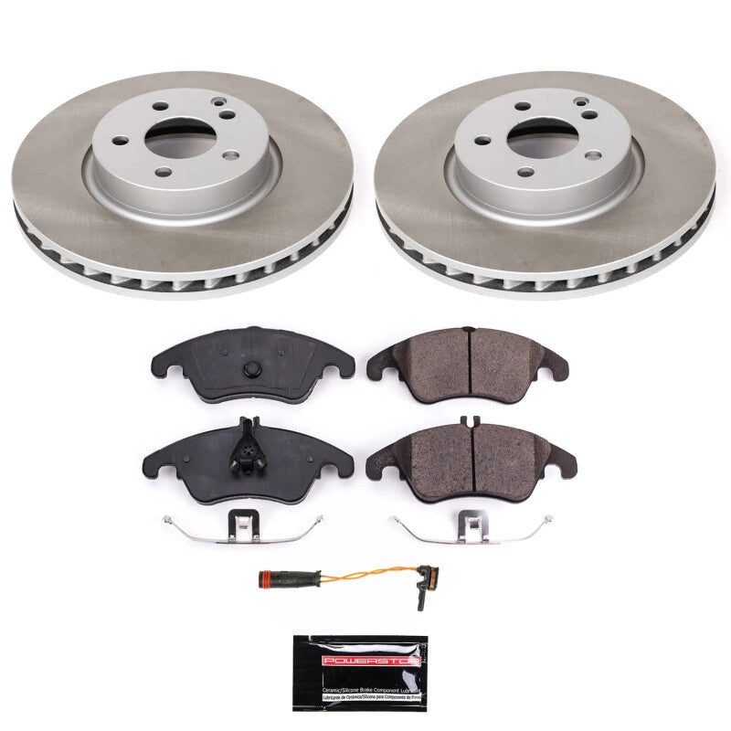 PowerStop 2016 Mercedes-Benz SLK300 Front Semi-Coated Rotor Kit