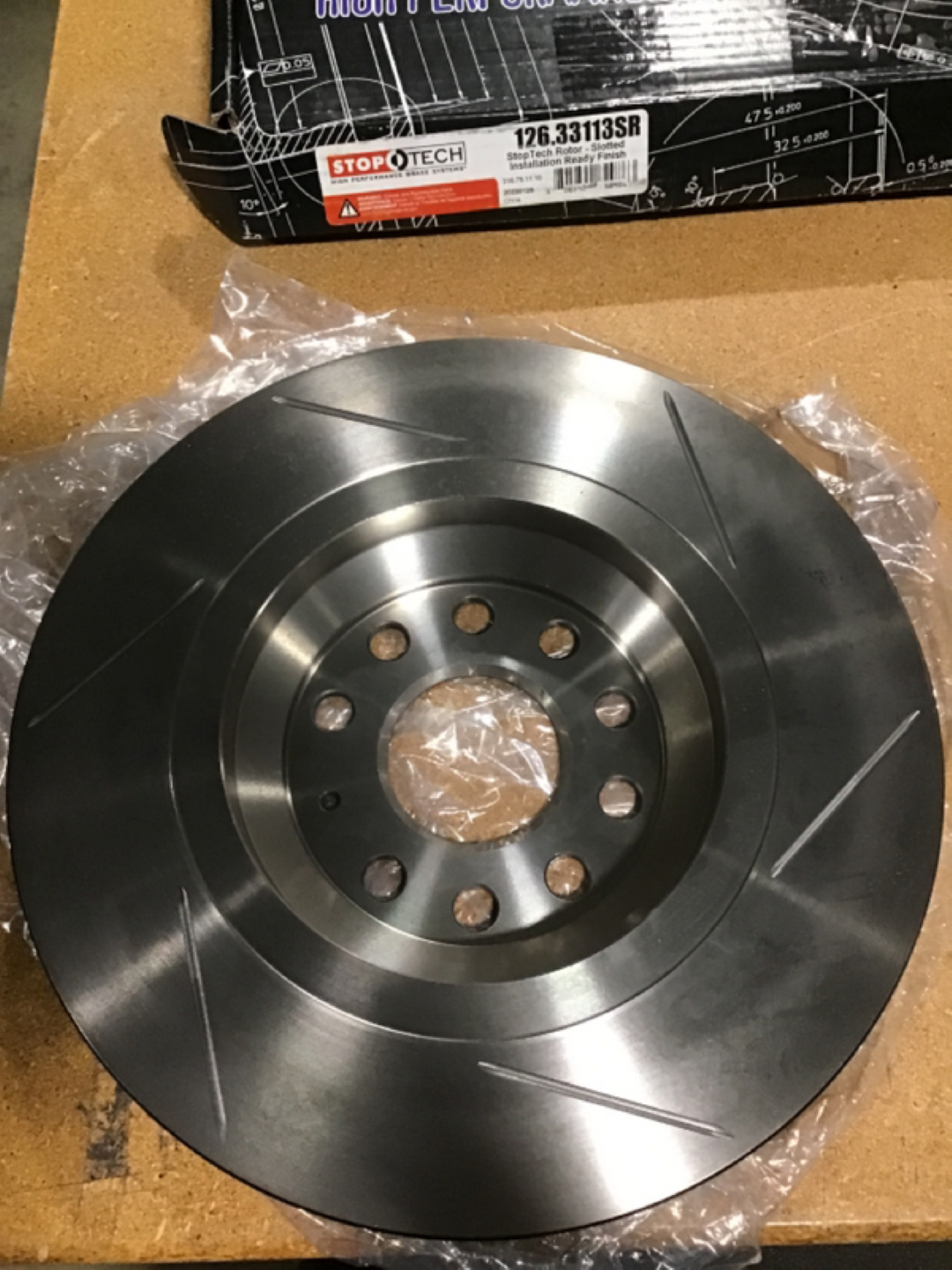 STOPTECH Rear Rotors Slotted 310x22 - Right Rotor - Scratch & Dent Parts