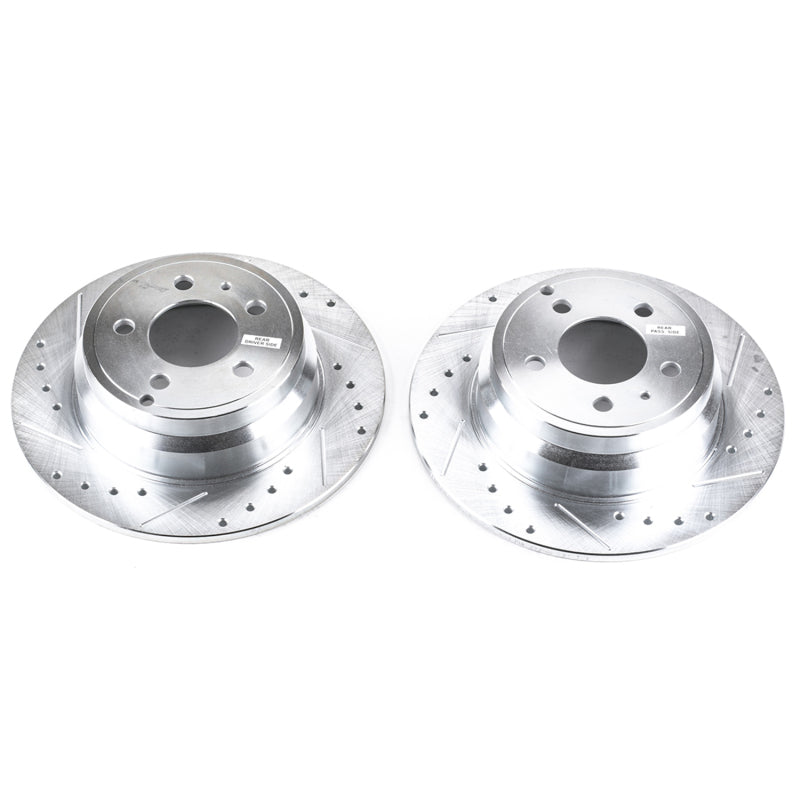 PowerStop 94-97 Volvo 850 Rear Evolution Drilled & Slotted Rotors - Pair