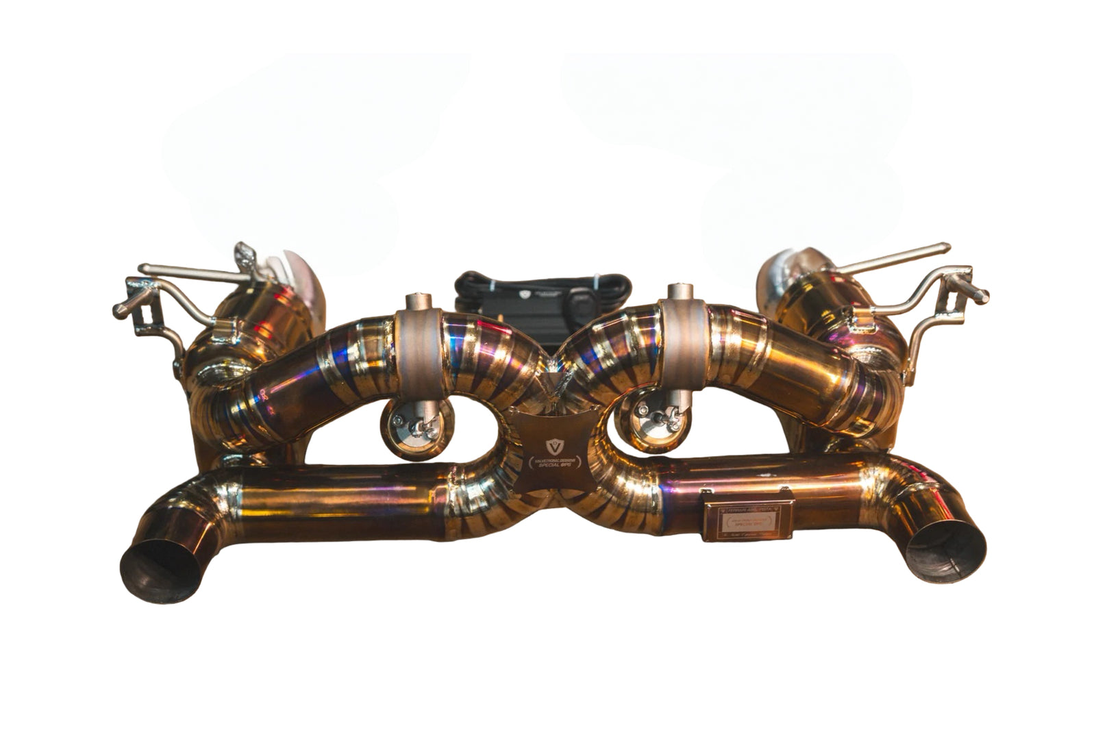 Valvetronic Designs - Ferrari 488 GTB Valved Sport Exhaust System - Anodized Gold