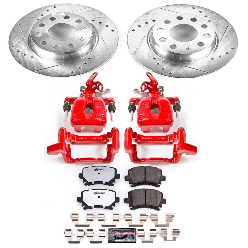 PowerStop 2010 Volkswagen Golf Z26 Street Kit w/ Calipers - Rear