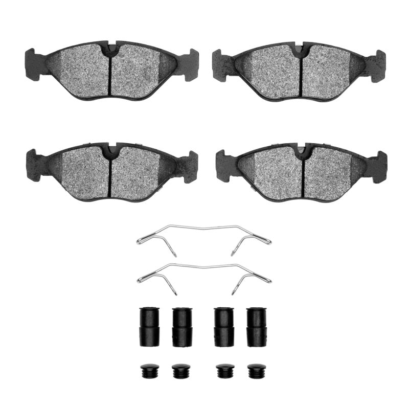 DFC 88-98 Saab 9000 Front 5000 Advanced Semi Metallic Brake Pads and Hardware Kit