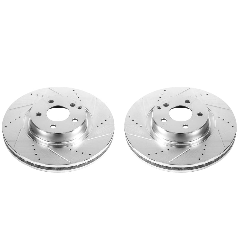PowerStop 07-09 Mercedes-Benz E350 Front Evolution Drilled & Slotted Rotors - Pair