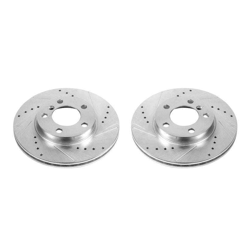 PowerStop 11-16 Mini Cooper Countryman Front Evolution Drilled & Slotted Rotors - Pair