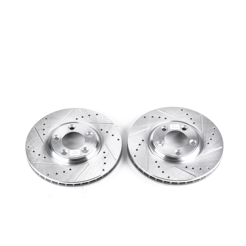PowerStop 02-05 Ford Thunderbird Front Evolution Drilled & Slotted Rotors - Pair