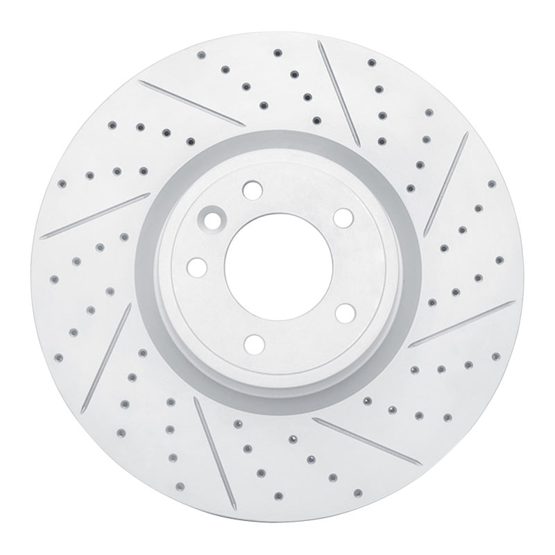 R1 Concepts 18-25 Land Rover Defender 90 Front Right Drilled & Slotted Geo-Carbon Rotor