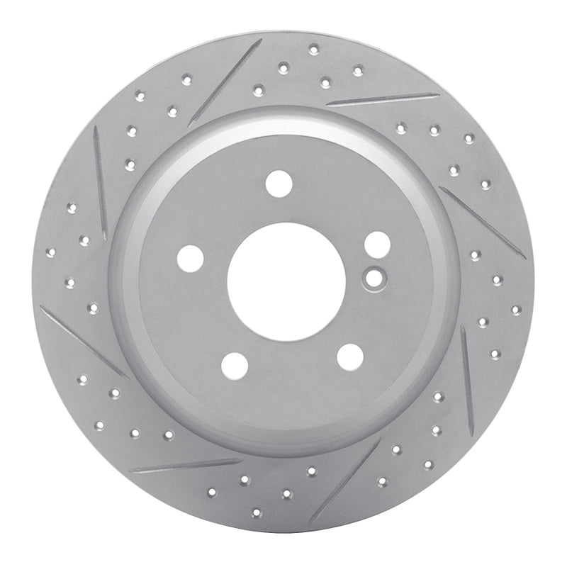 R1 Concepts 03-16 Mercedes-Benz E200 (Latin America) Rear Left Drilled & Slotted Geo-Carbon Rotor