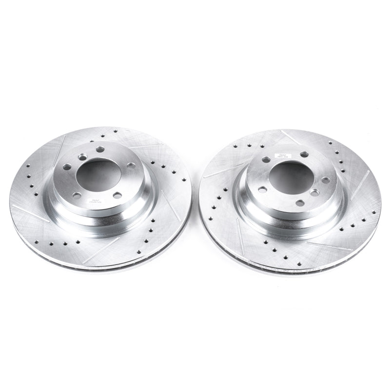 PowerStop 2006 BMW 330i Front Evolution Drilled & Slotted Rotors - Pair
